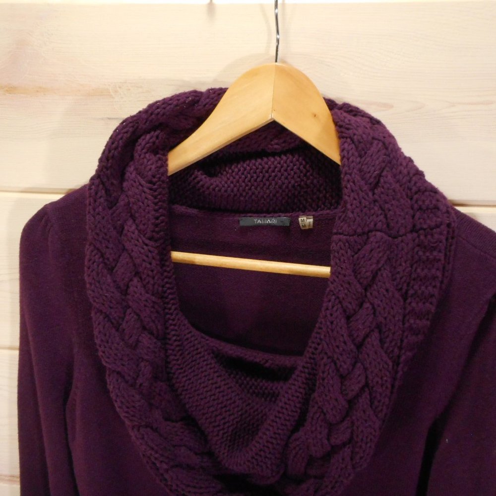 Tahari Women's Size M Medium Cowl Neck Sweater - Picture 2 of 7